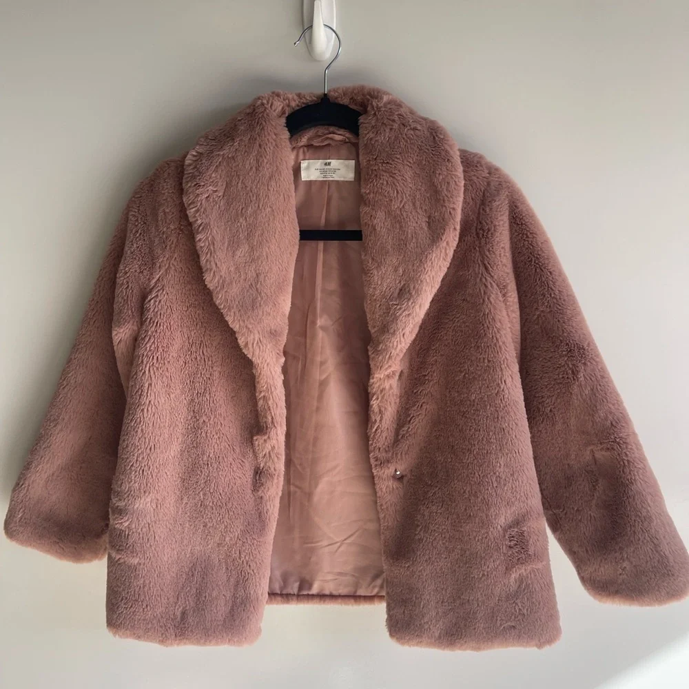 H&M Blush Teddy Jacket - Picture 6 of 7